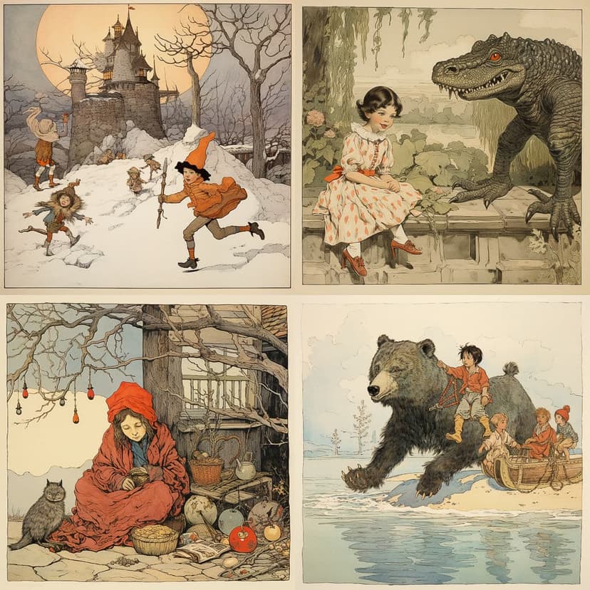 Vintage Storybook Illustration