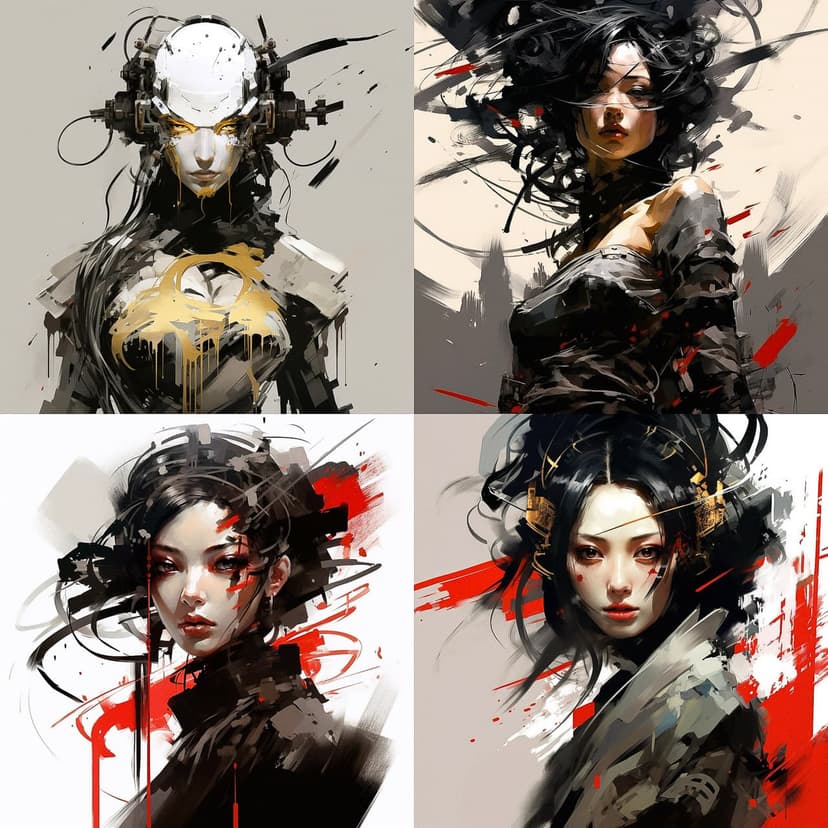 Abstract Cyberpunk Portraiture