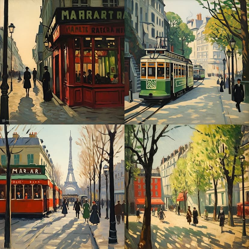 Impressionist Urban Scene