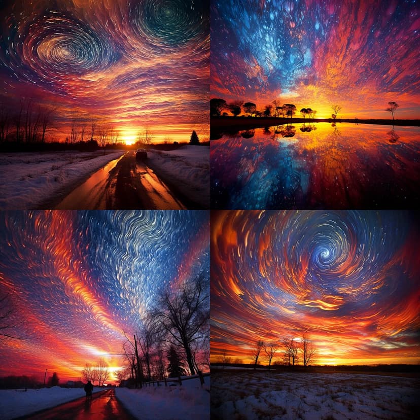 Van Gogh-inspired Sky