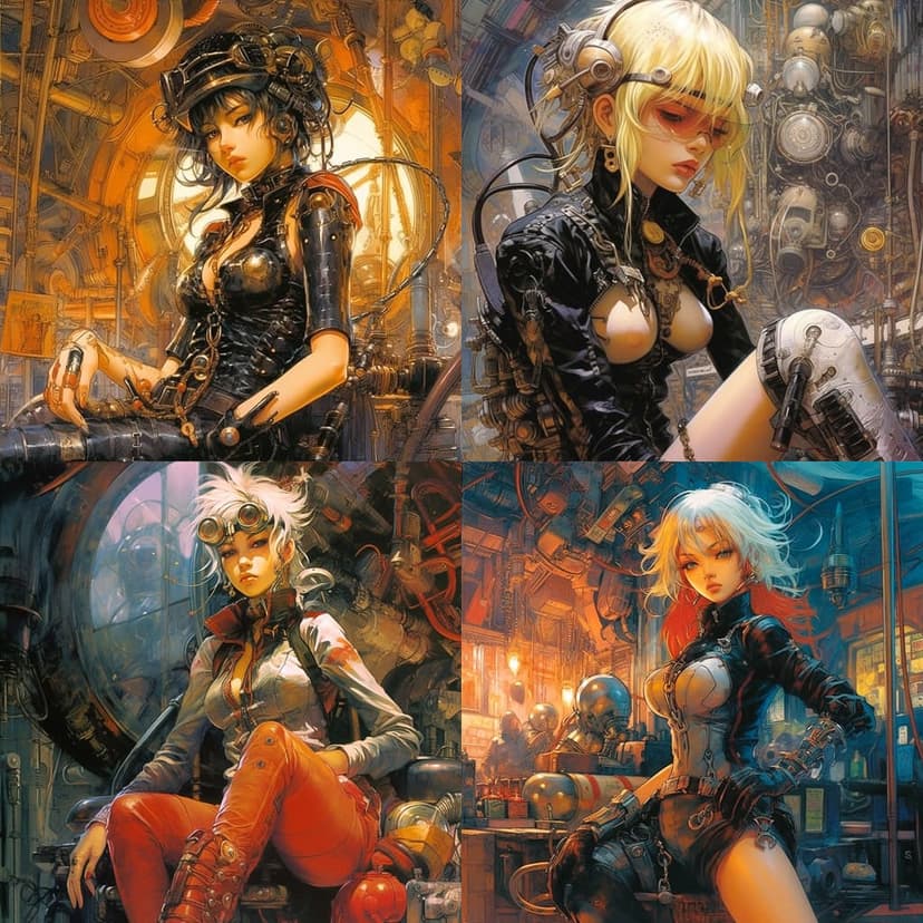 Steampunk Cyberpunk Fusion