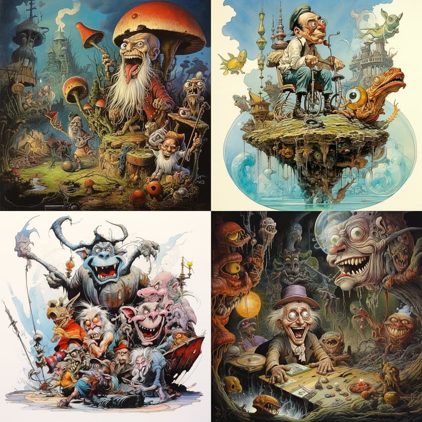 Surreal Fantasy Cartoon