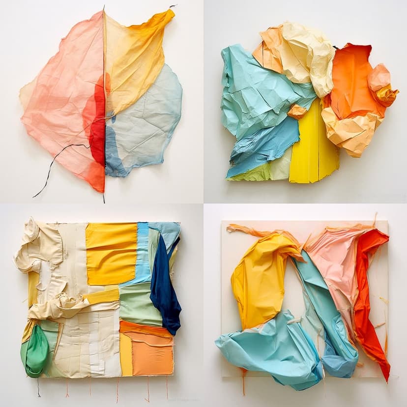 Textured Abstract Collage