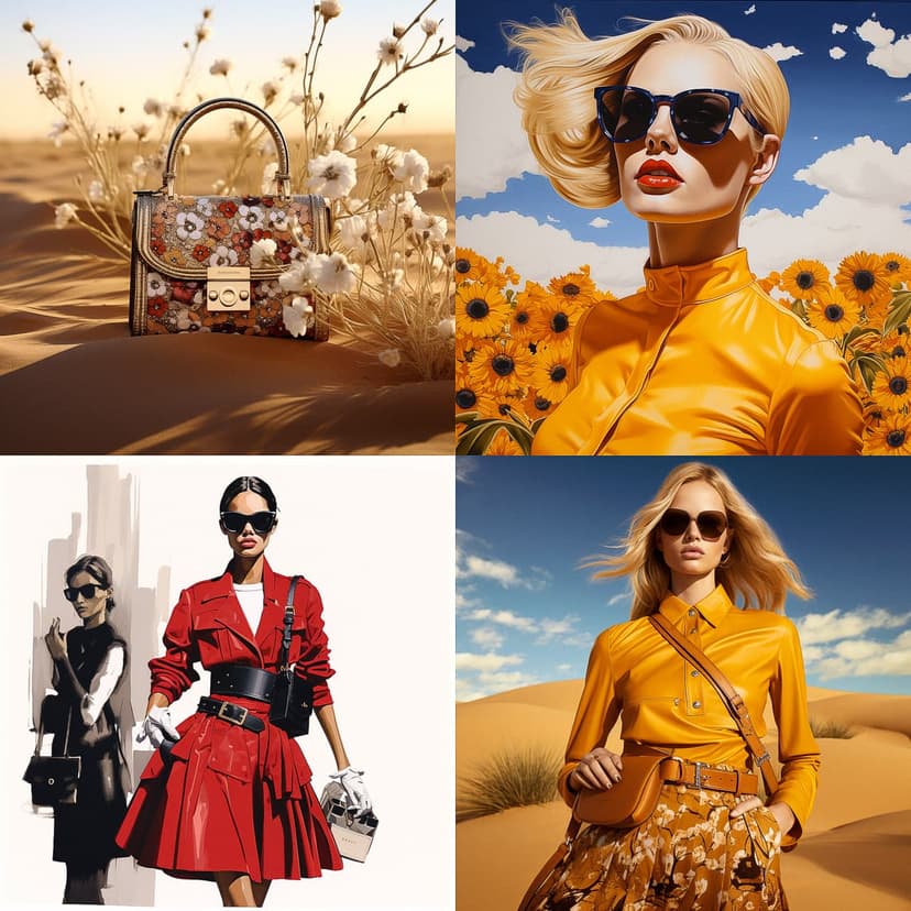 Vibrant Fashion Collage