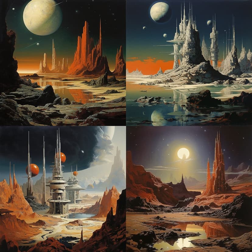 Retro Sci-Fi Landscape