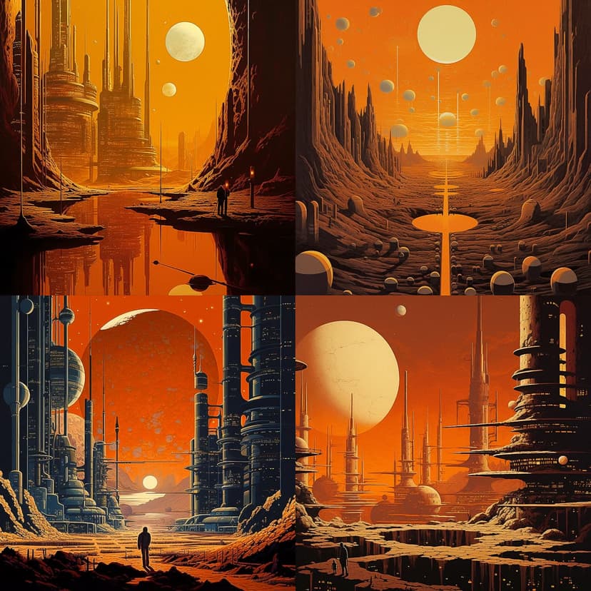 Futuristic Sci-Fi Landscape