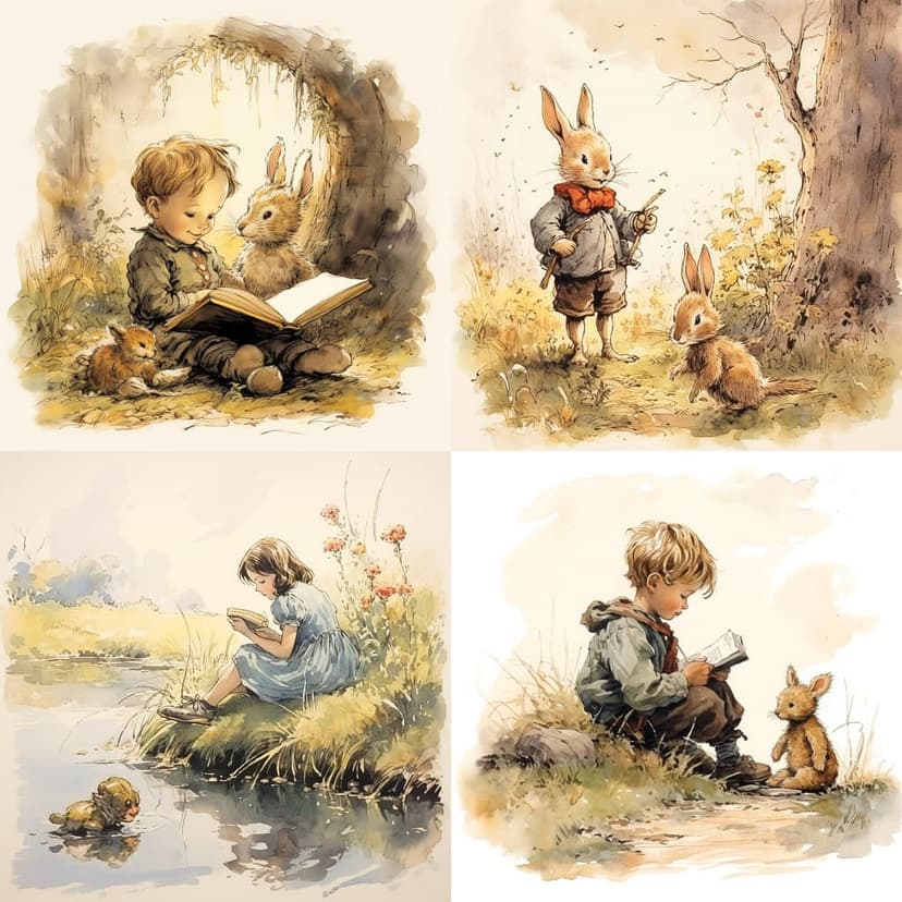 Vintage Storybook Illustration