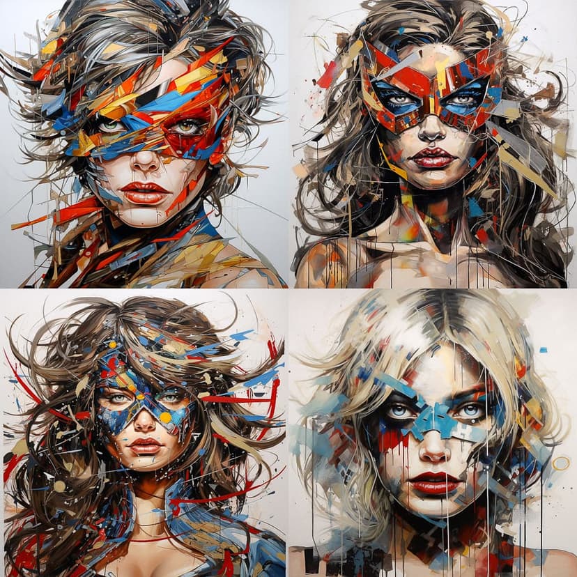 Dynamic Abstract Portraiture