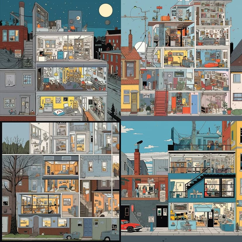 Graphic Architectural Cutaway