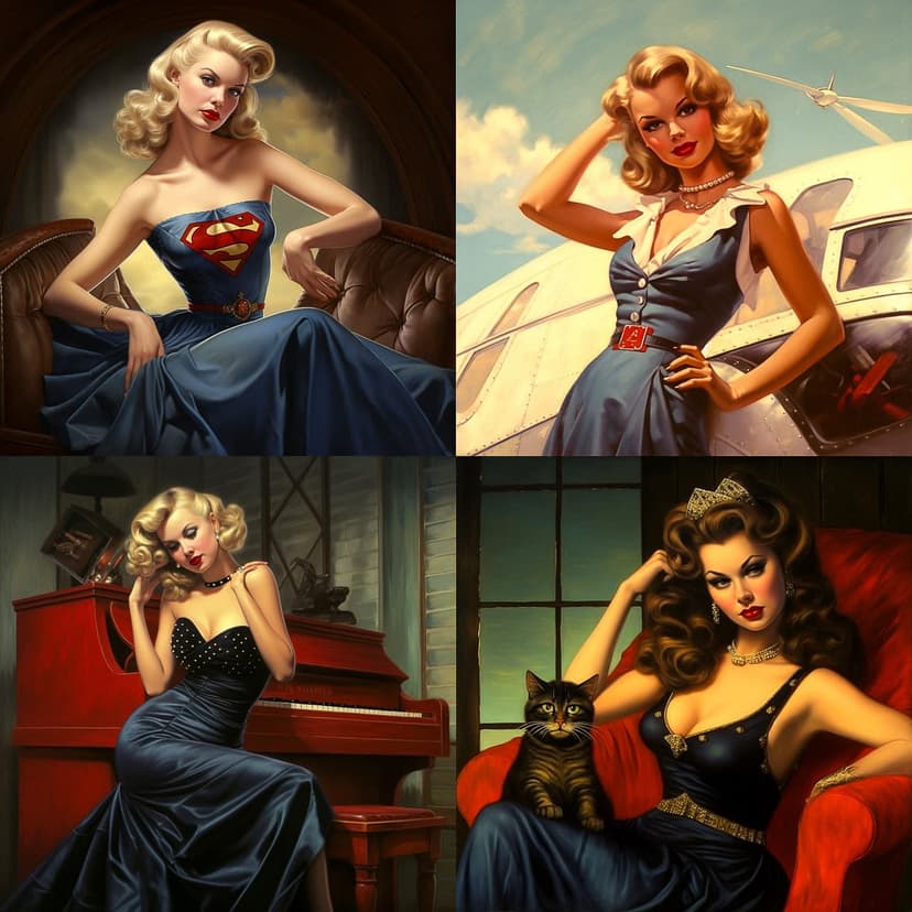 Vintage Pin-Up Art