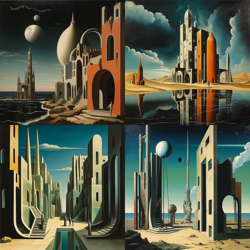 Surrealist Architectural Fantasy