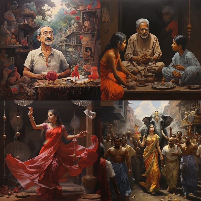 Hyperrealistic Cultural Vignettes