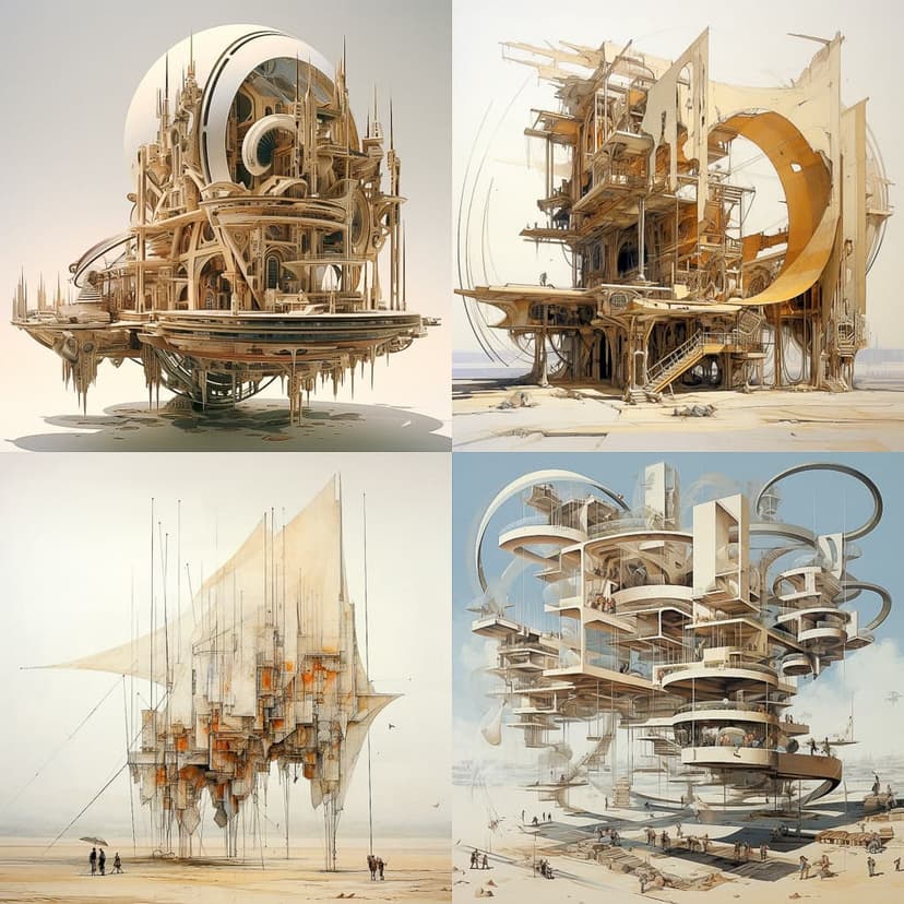 Futuristic Architectural Abstraction