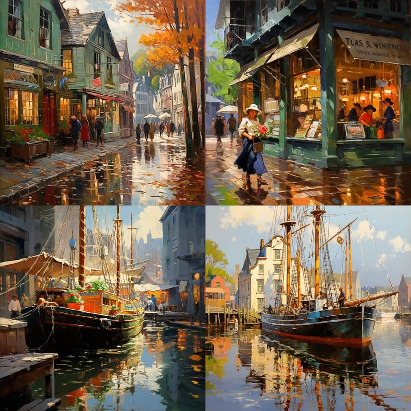 Impressionist Urban Scene