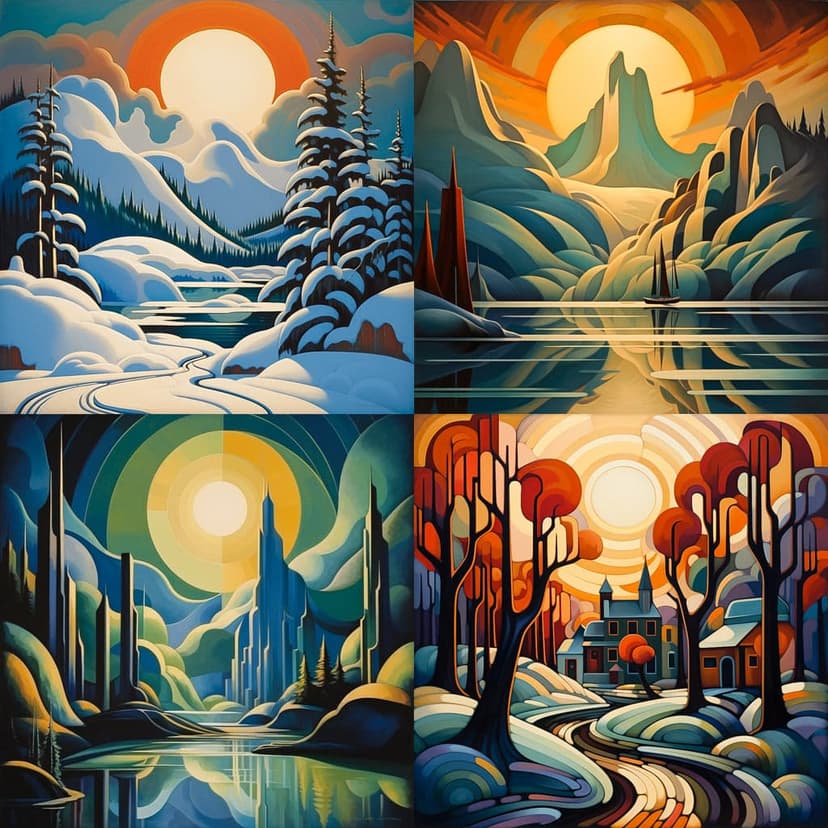 Abstract Geometric Landscape