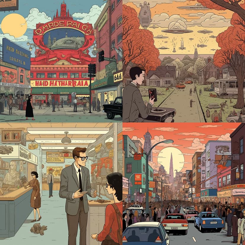 Retro Futurism Comic