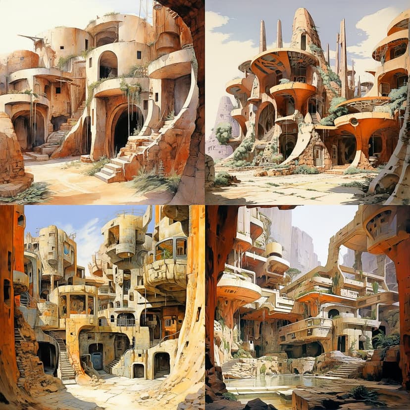 Futuristic Architectural Illustration