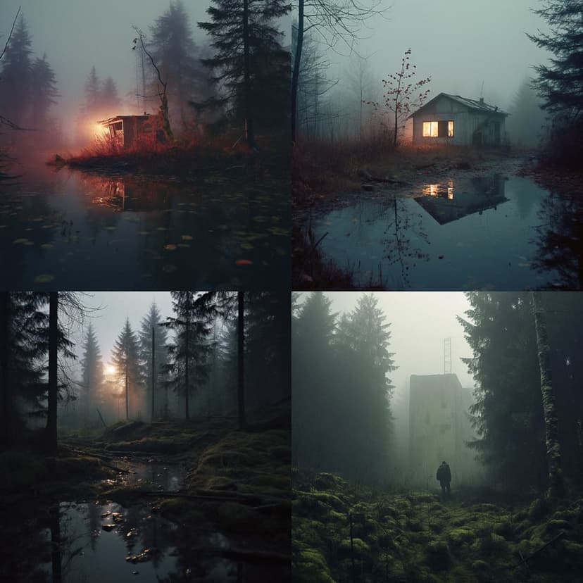 Moody Forestscape