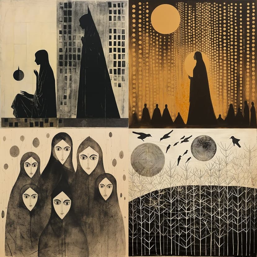 Abstract Figurative Collage