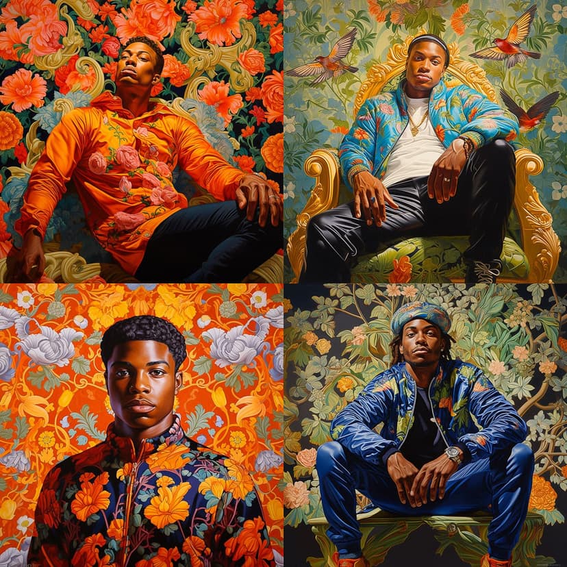 Floral Baroque Portraiture