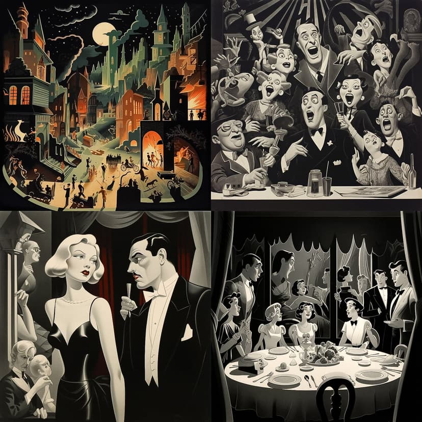 Vintage Noir Cartoon