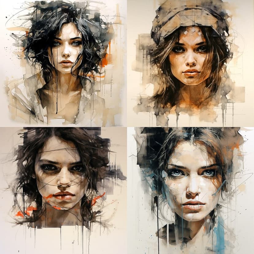 Expressive Watercolor Portrait