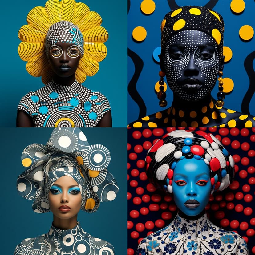 Vibrant Patterned Portraits