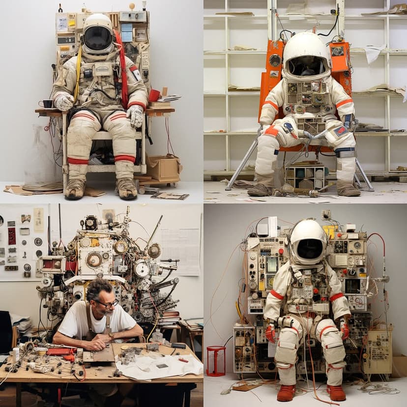 Retro-Futuristic Assemblage