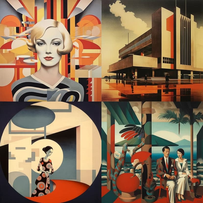 Art Deco with Geometric Abstraction