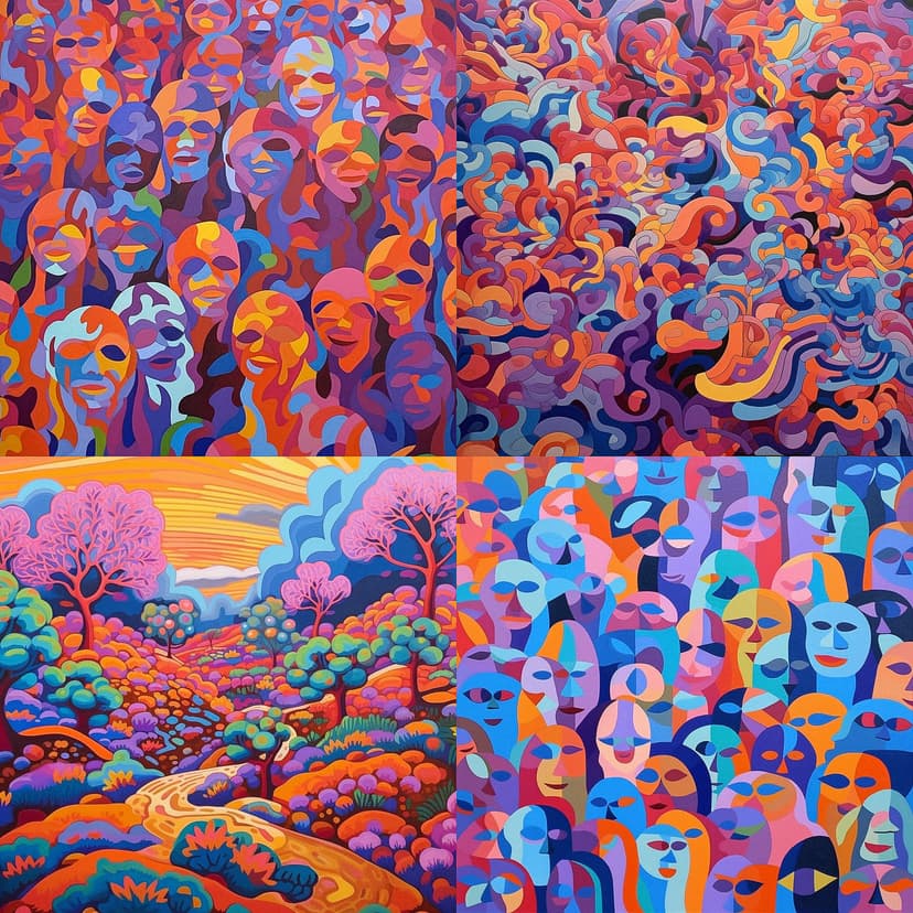 Vibrant Abstract Expressionism