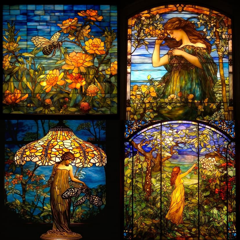Art Nouveau Stained Glass