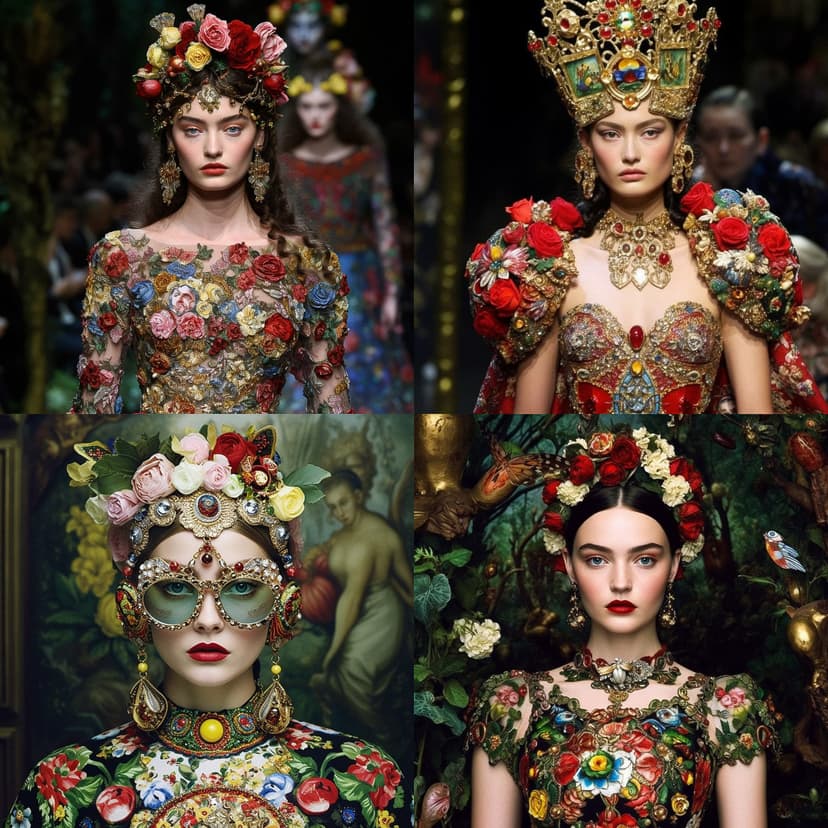 Opulent Floral Baroque