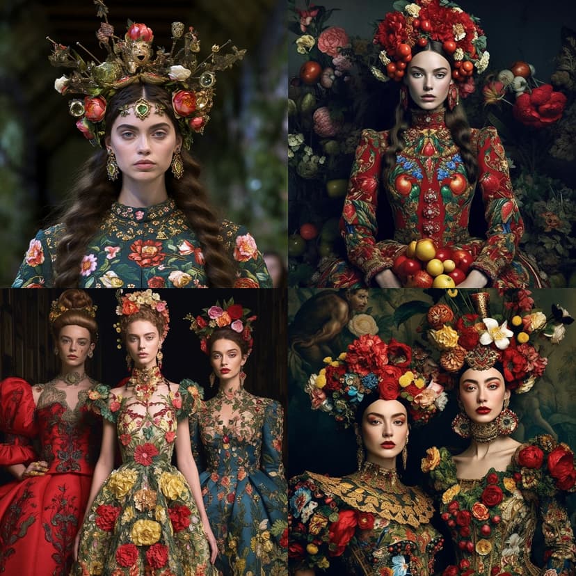 Baroque Floral Opulence