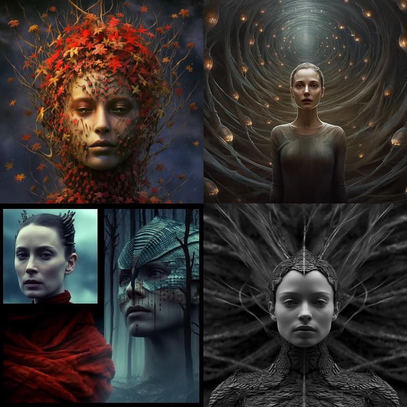 Surrealistic Portrait Collage