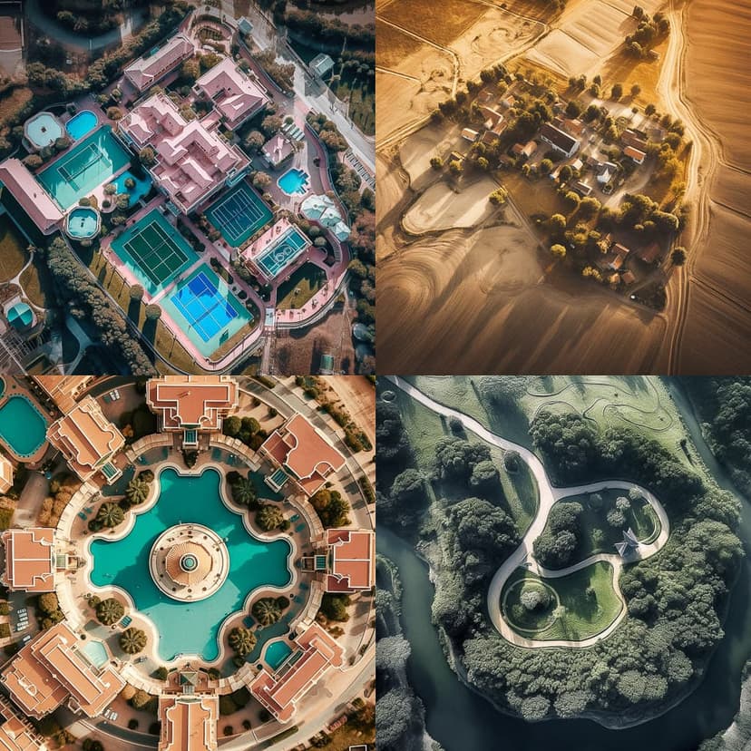 Aerial Architectural Collage