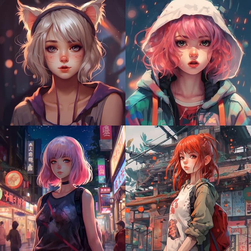 Anime-inspired Digital Art