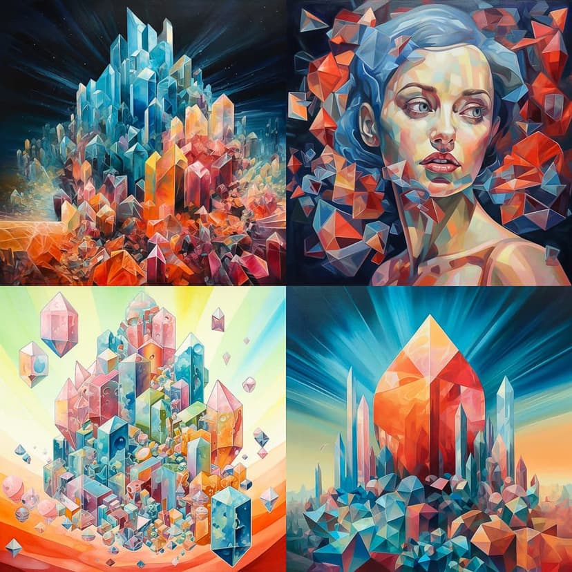 Geometric Crystal Art