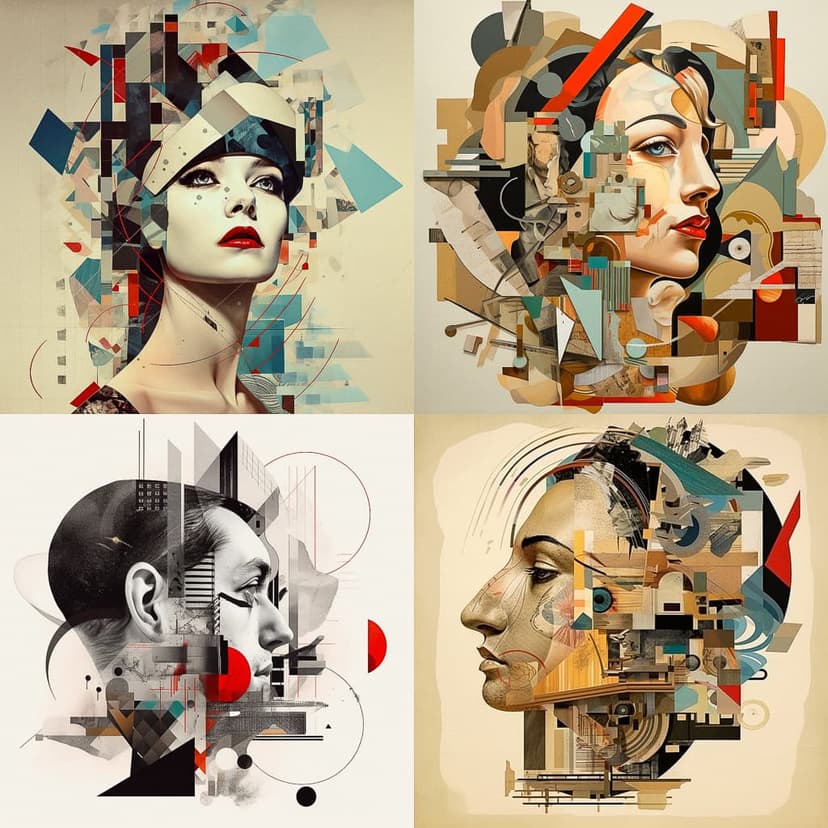 Abstract Geometric Portraiture