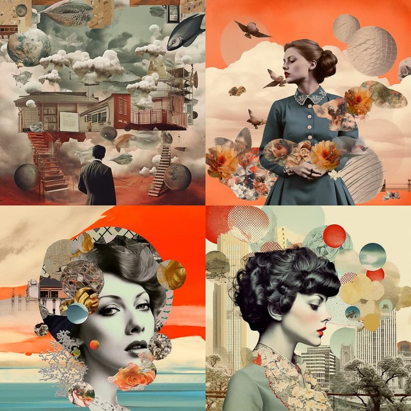 Vintage Surrealism Collage
