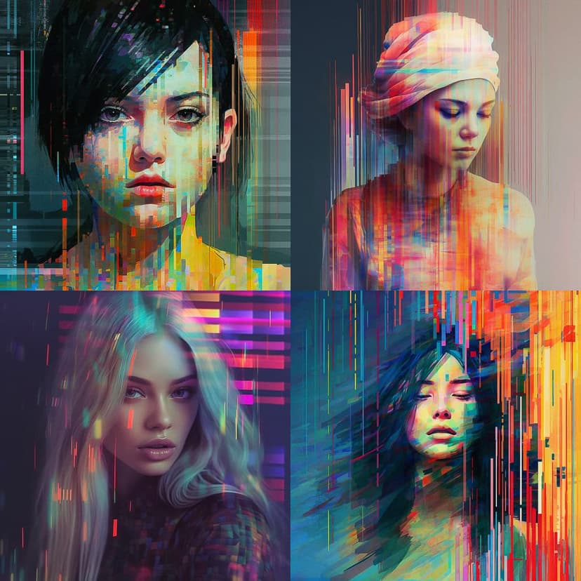 Abstract Glitch Art