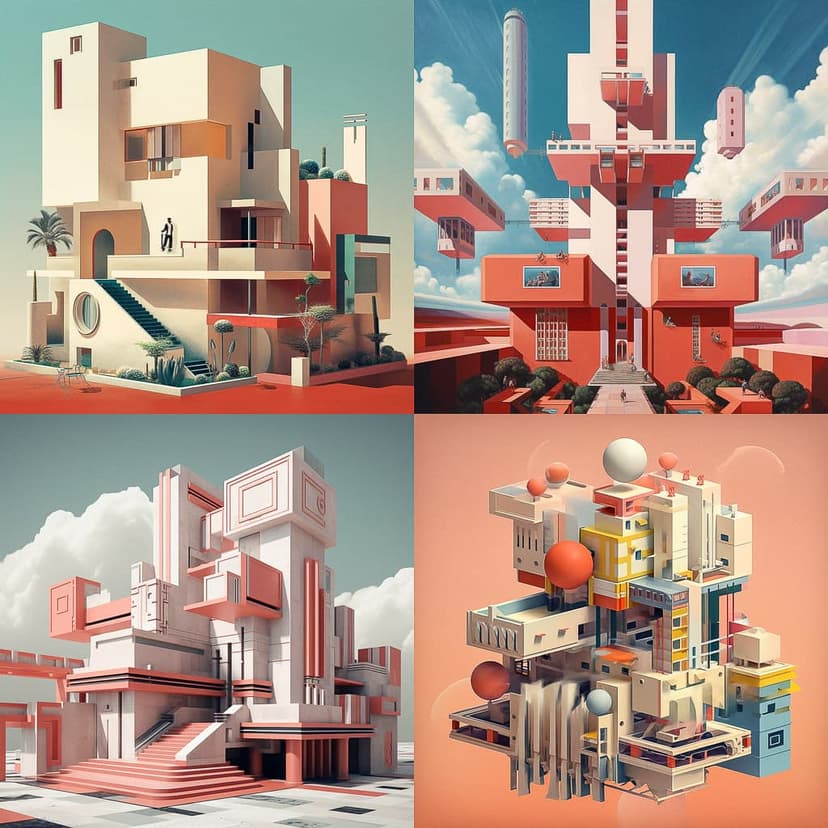 Futuristic Geometric Surrealism