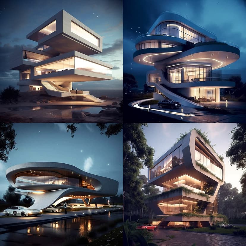 Futuristic Architectural Render