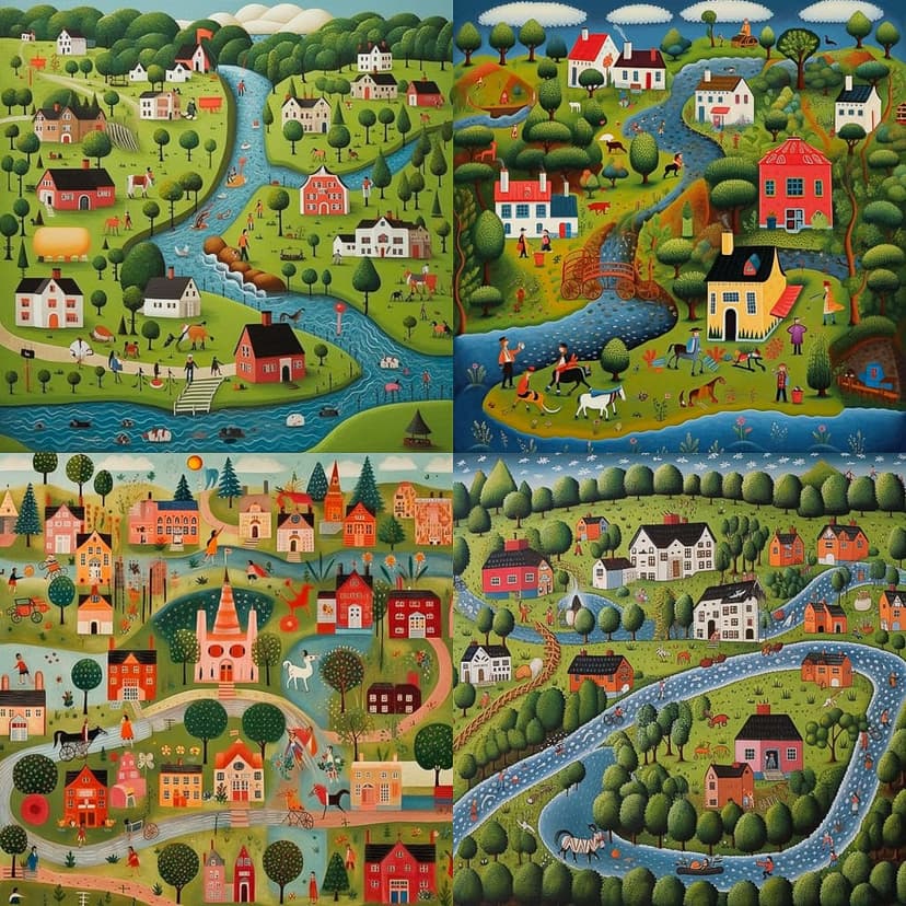 Whimsical Folk Art