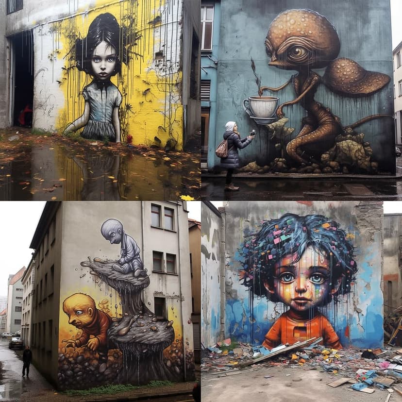 Surreal Urban Graffiti