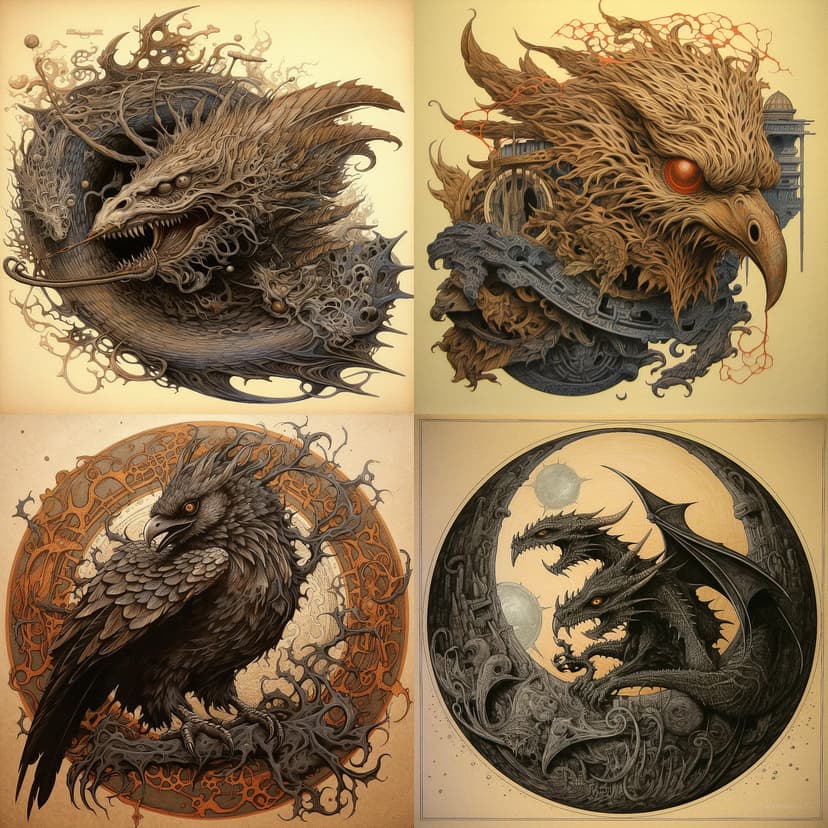 Intricate Mythical Surrealism