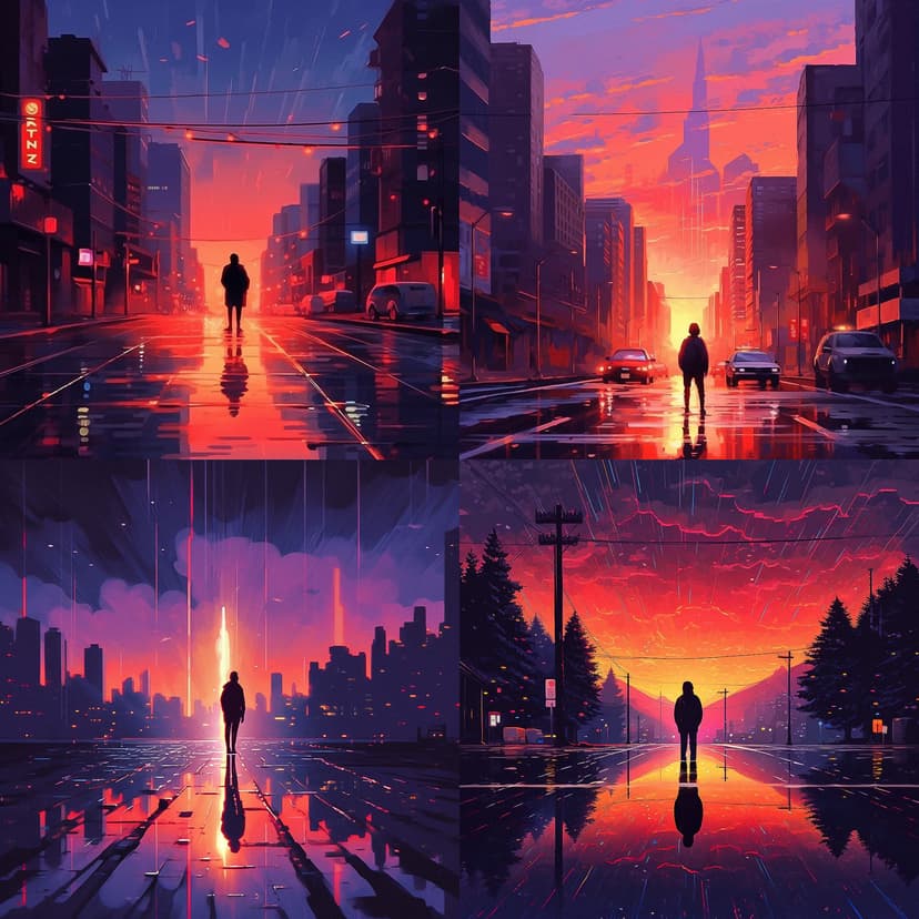 Futuristic Neon Noir