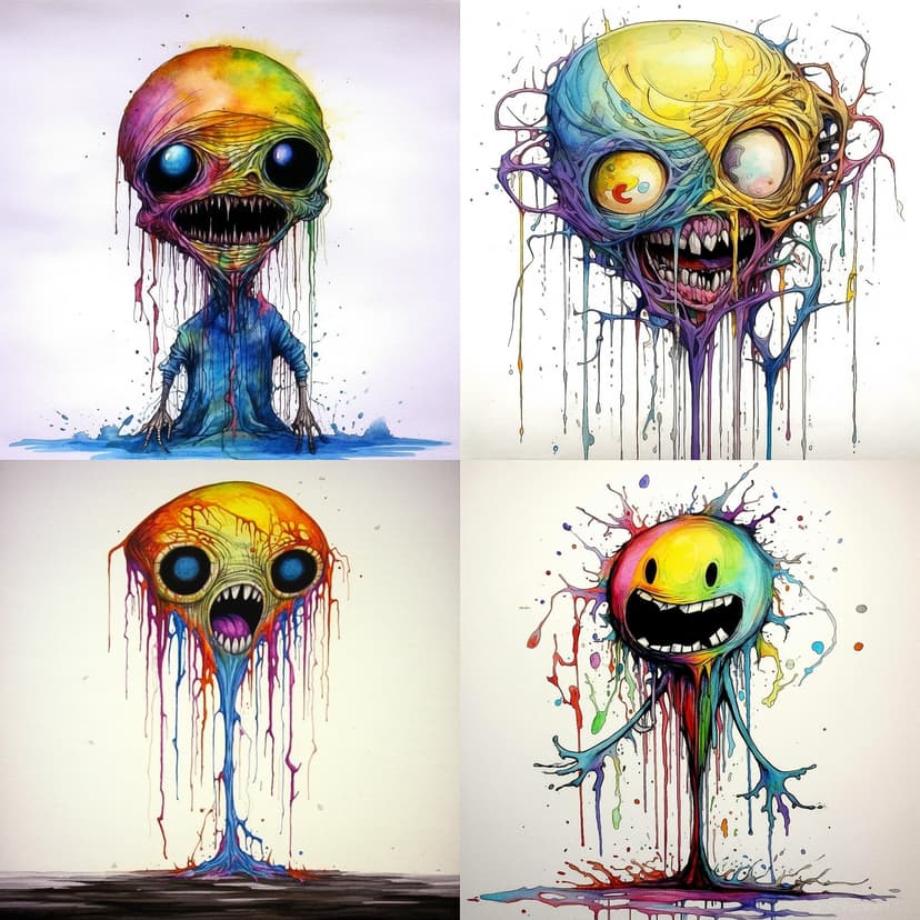 Vibrant Drip Art
