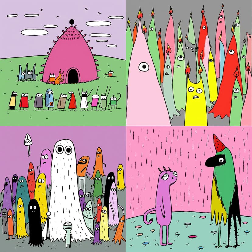 playful doodle art