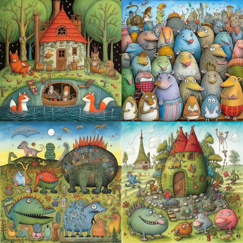 Whimsical Storybook Illustration