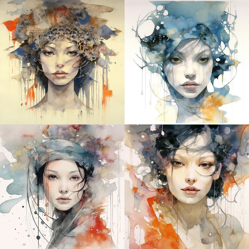 Watercolor Portrait Fusion